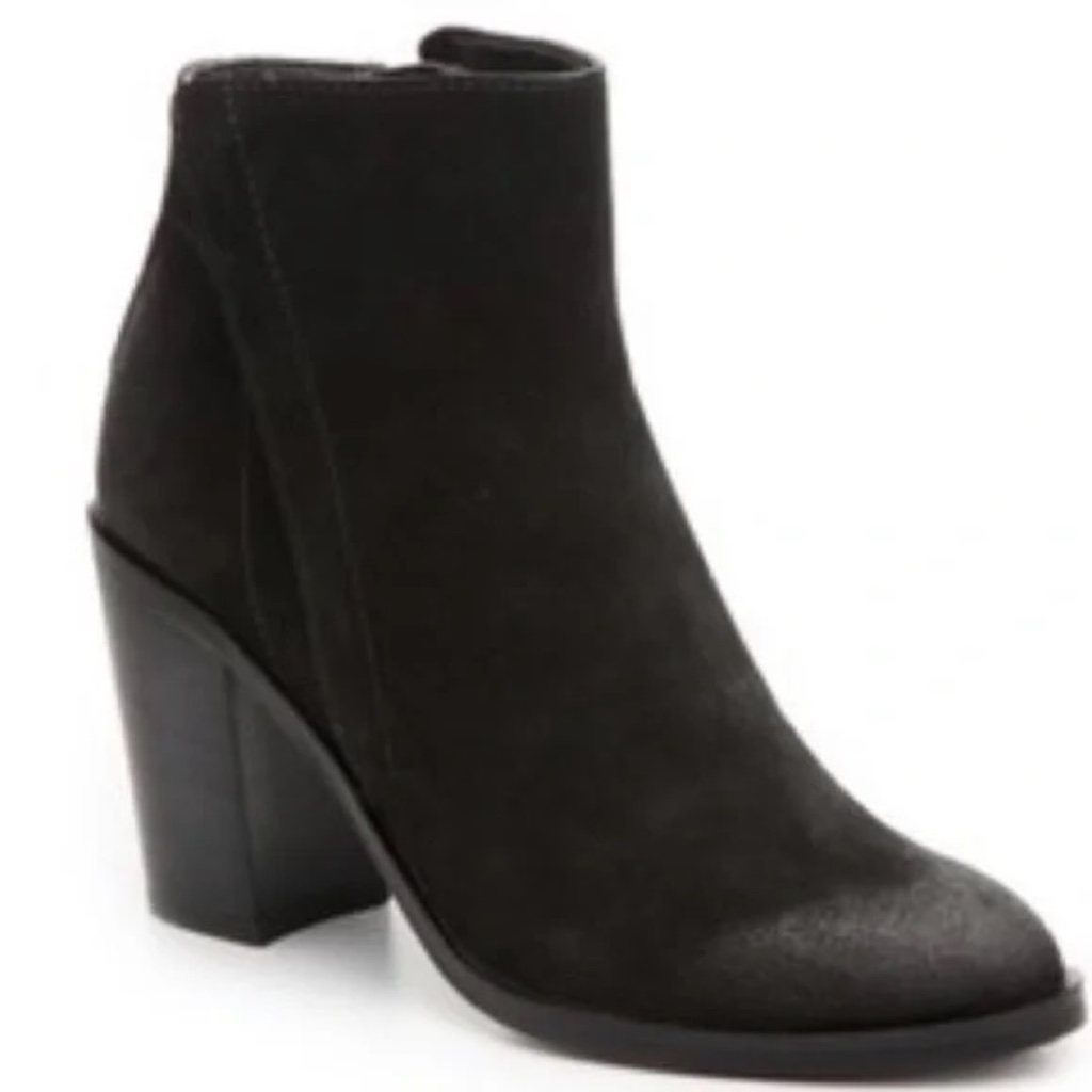 Dolce Vita Stunna Bootie In Black Suede Size 8.5